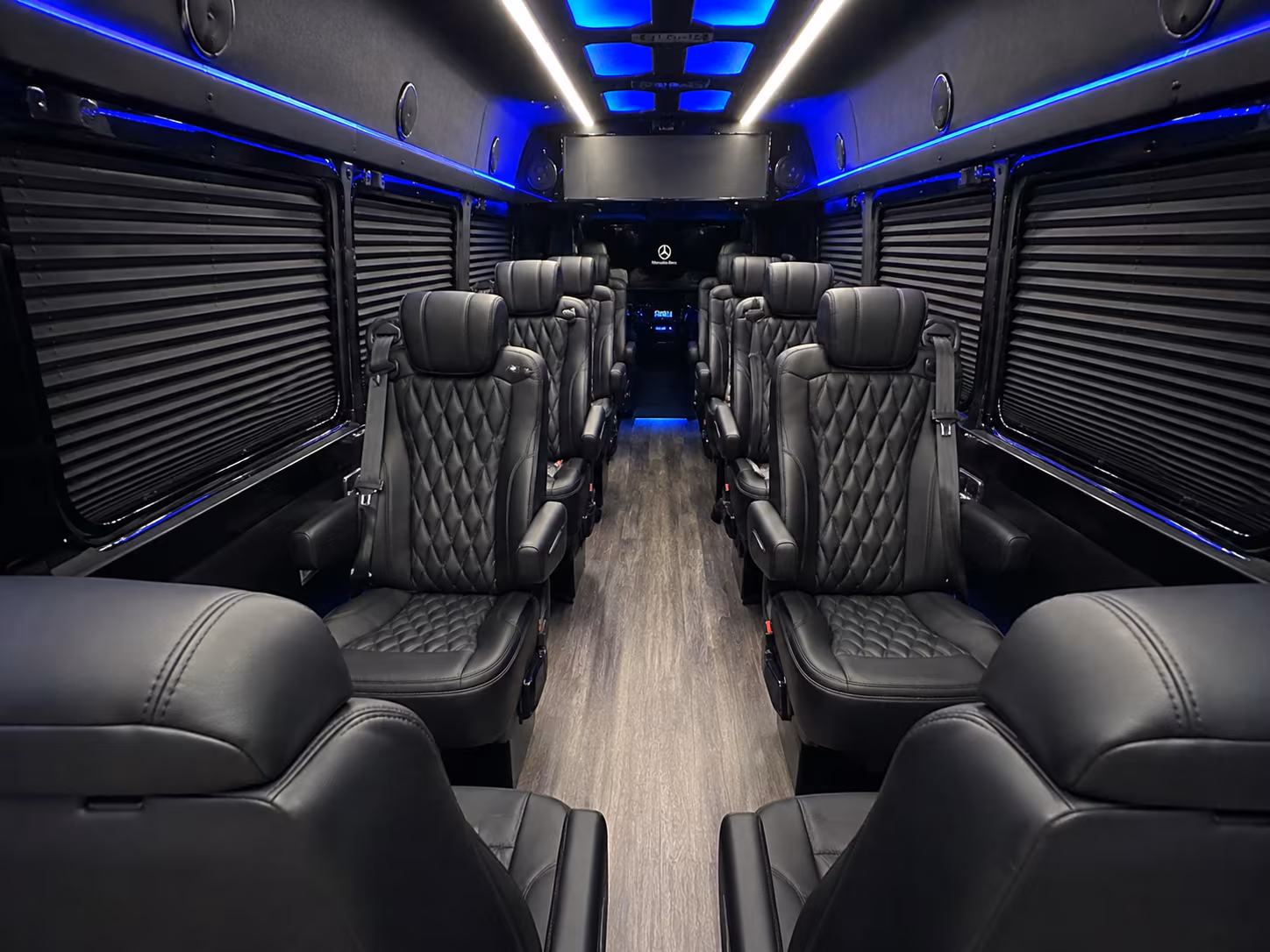 Fort Worth Airport Shuttle & Transportation party bus exterior