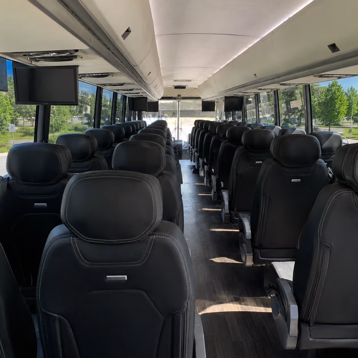 Fort Worth Airport Shuttle & Transportation party bus interior
