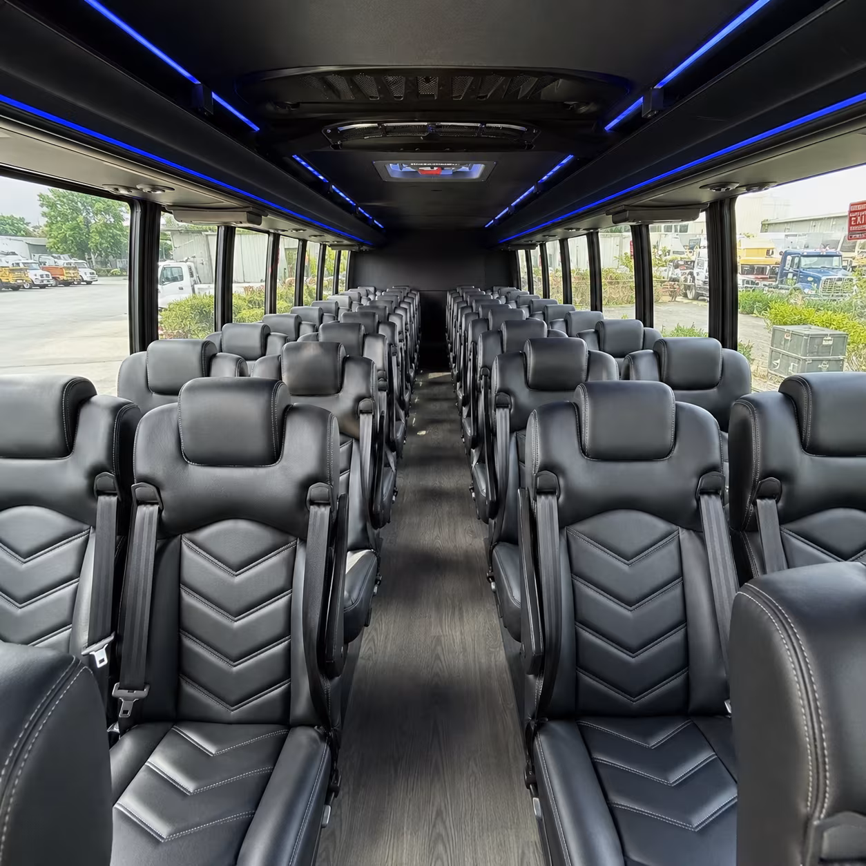 Fort Worth Corporate Transportation party bus interior