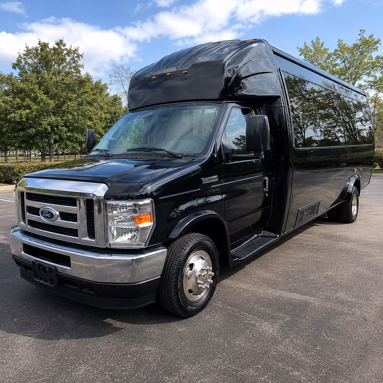 Fort Worth Private Event Transportation party bus exterior