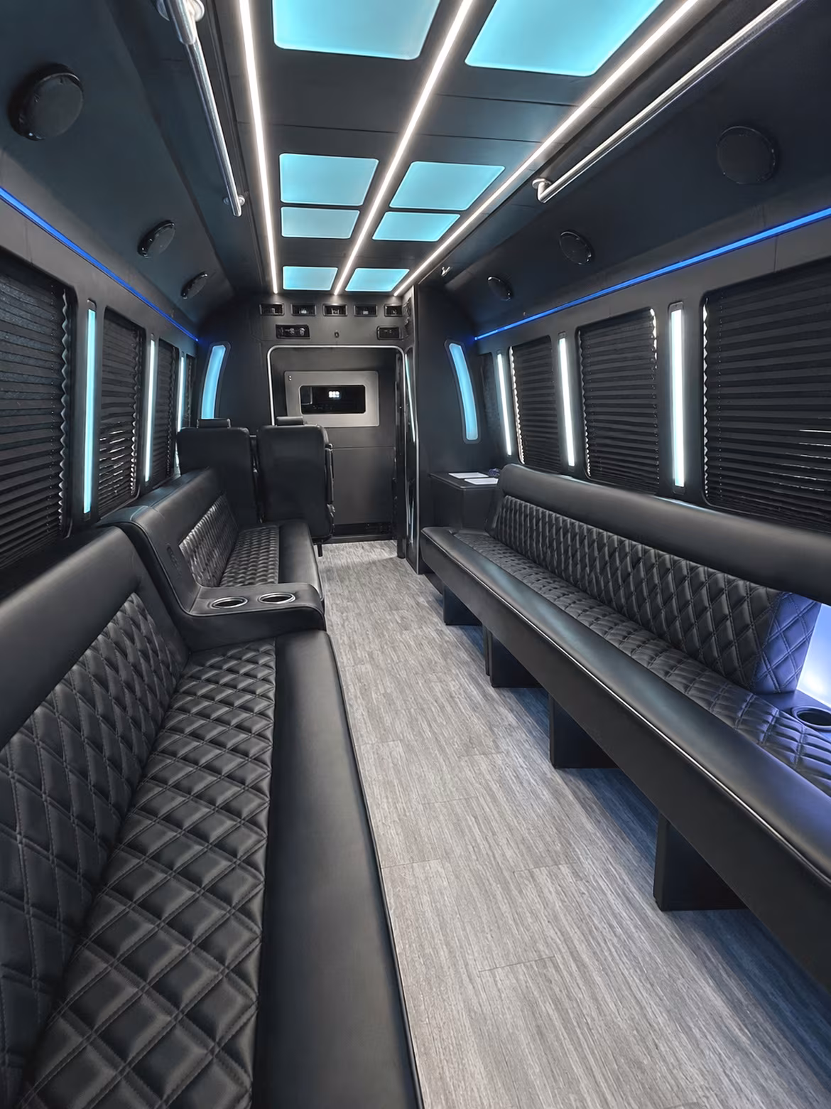 Fort Worth Private Event Transportation party bus interior