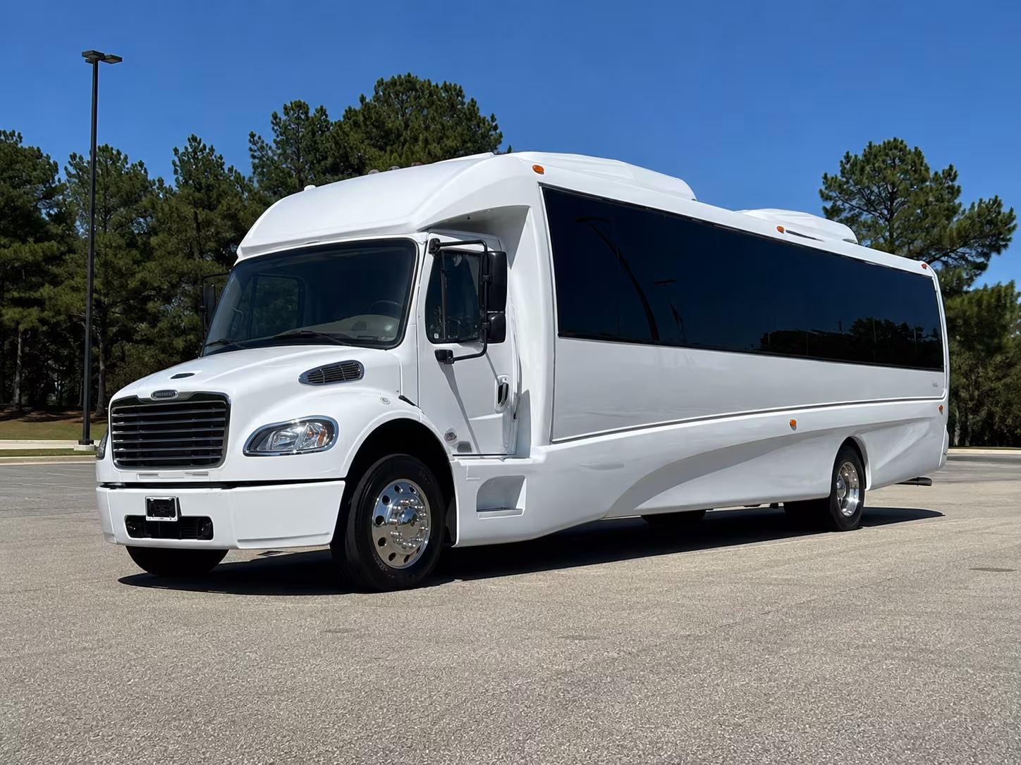 Fort Worth Sporting Event Transportation party bus exterior