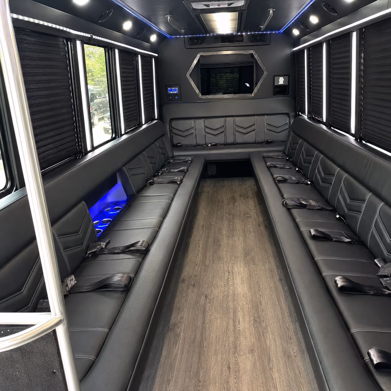 Fort Worth Sporting Event Transportation party bus exterior