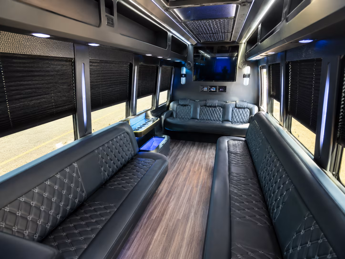 Fort Worth Wedding Transportation party bus exterior