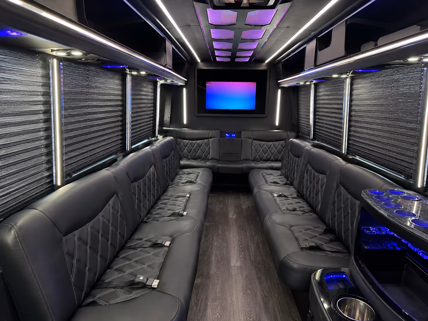 Fort Worth Wedding Transportation party bus exterior